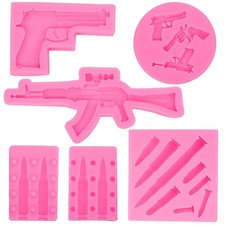 Gun bullet silicone - gun, molds