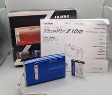 Boxed Fujifilm FinePix Z10 FD Digital Camera, Blue, No Charger. Lovely Condition