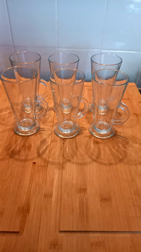 Set clear glass latte - clear,