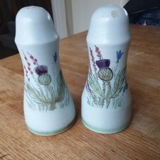 Buchan Portobello Thistle Stoneware Scotland Buchan Thistle Salt & Pepper 5.5in