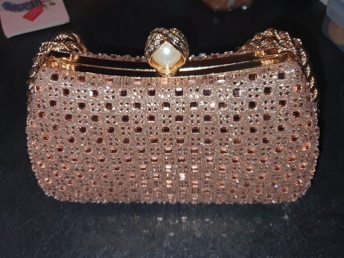 Rose gold clutch bag - rose,