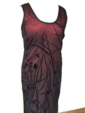 Divine House Of Fraser Size 16 Red Dress With Amazing Black Lace Overlay WOW 