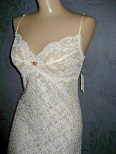 Claire Pettibone Chemise Nightgown Ivory Lace Bridal Reese NWT Large Embroidery