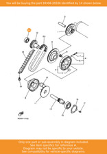 YAMAHA Bearing, 93306-20336