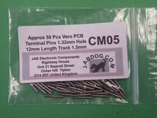 50 PC For 0.15" Track Pack PCB 1.32mm Take Off Pin Vero Pin Double Sided 7g CM05