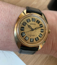 Vintage Soviet men's watch Boctok ( Vostok) with embossed dial in original condi