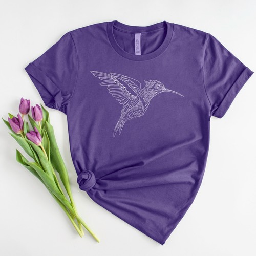 Hummingbird mandala tee - hummingbird,