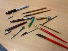 VINTAGE NIB  PENS /DRAWING EQUIPMENT COLLECTION AS SHOWN
