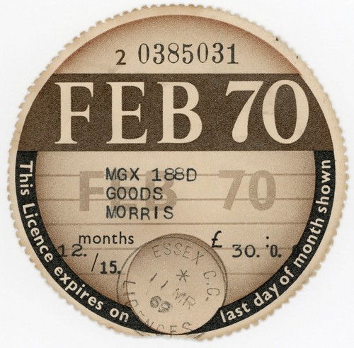 Revenue car tax - gb,