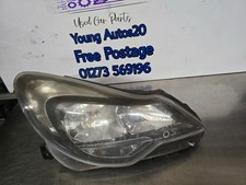 VAUXHALL CORSA D FACELIFT BLACK HEADLIGHT DRIVERS SIDE OS 13385435