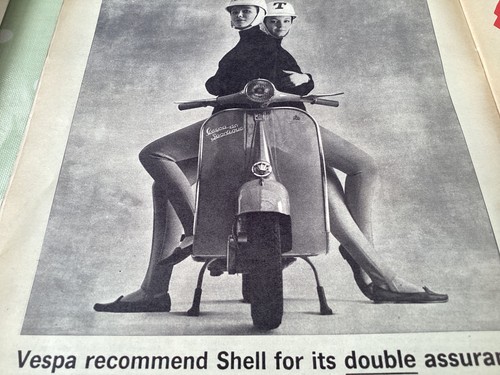 Vespa shell two - vespa, oil