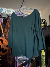 Turquoise Pinup Girl Clothing Sabrina Top