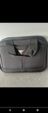 Antler Laptop Bag and Notebook Case Dark Grey and Black Lots of Compartments VGC