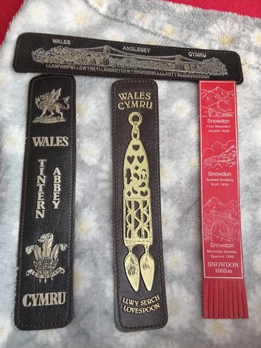 Welsh bookmarks x4 - welsh,