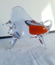Large Studio Glass Bull