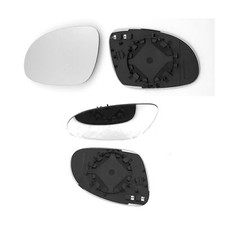 Volkswagen Golf Mk5 2003 - 2009 left side heated wing mirror glass & plate