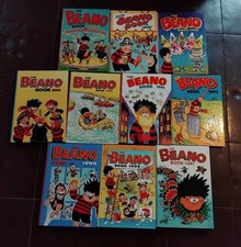 Beano Annuals from 1990 to 1999 in good Condition 10 Months In Total