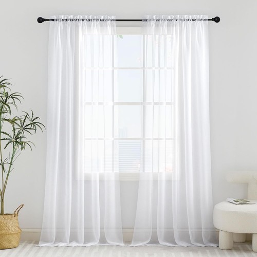 Pony dance white voile - white,
