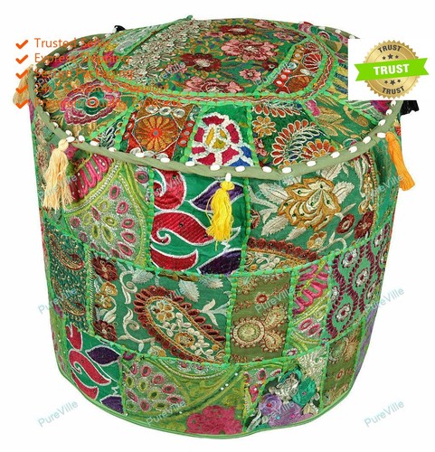 Hippie gypsy pouf ottoman - gypsy,
