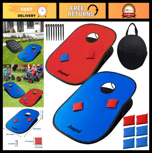 Collapsible portable cornhole - portable,