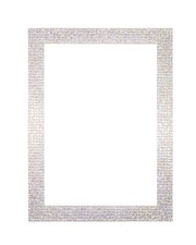 Flat Bright Mirror effect Mosaic Picture Photo Poster frame A4 , A3 Pearl White 