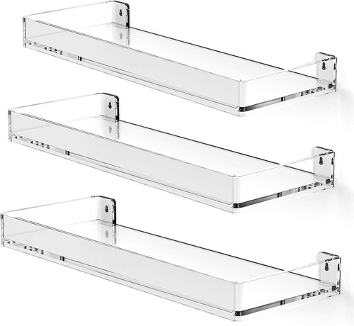 Acrylic shelves clear floating - acrylic,