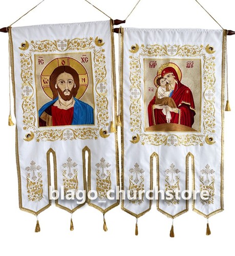 Orthodox set church banners - set,