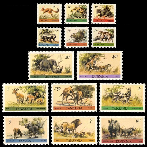 Tanzania 161 174 mint nh - tanzania,