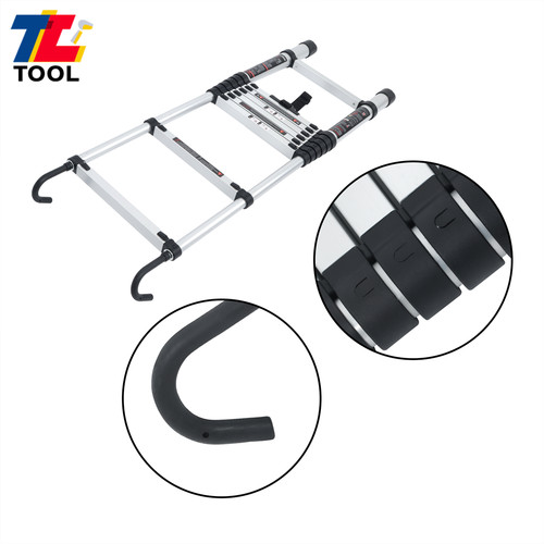 Telescoping ladder with hooks - ladder,