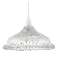 Modern clear line ribbed glass - modern,