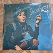 Shirley Bassey 'And I Love You So' Vinyl LP Record Album, 1972