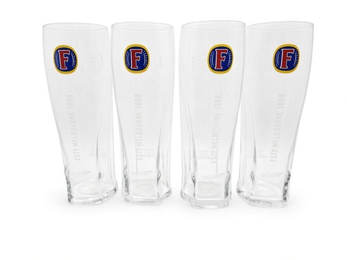 Fosters lager pint glasses - lager, 4