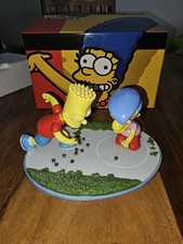 Coalport Simpsons Losing His Marbles Bart & Milhouse Figure  w/ Box & Card