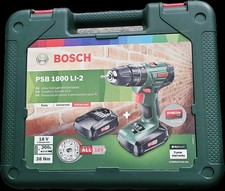 Bosch PSB 18 Li-2 Cordless Hammer Drill (2 Battery Packs)