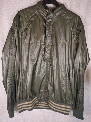 Adidas shiny dark green jacket - adidas,