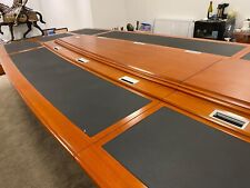 Executive Boardroom Table Office Conference Meeting Room With Free Chairs