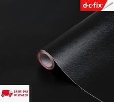 D C FIX BLACK LEATHER SELF
