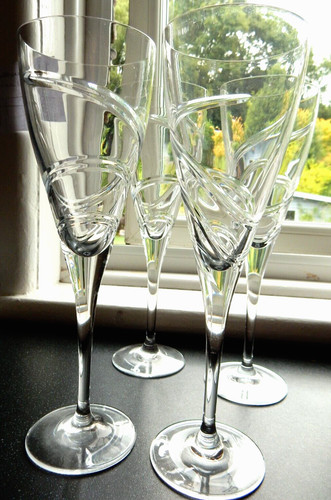 Vintage crystal champagne - crystal,
