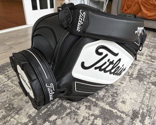 Titleist black white cart golf - cart,