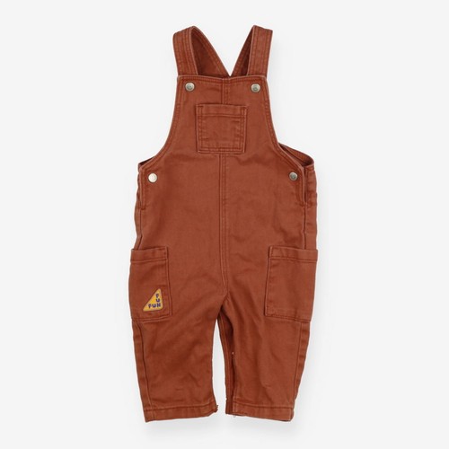 Boys brown denim dungarees - denim,