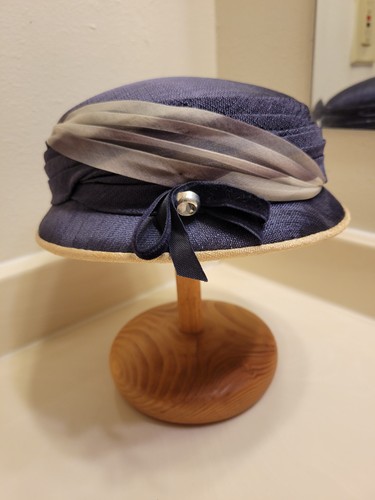 Vintage ladies blue hat with - ladies,