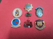 BOWLING BADGES 7 MIXED INTERNATIONAL & ANNIVERSARY BOWLING BADGES