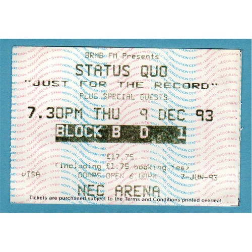 Status quo birmingham nec - quo,