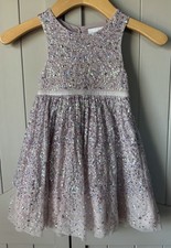 Age 3 Girls NEXT Sequin Occasion Dress Cruise Wedding Party Holiday Event