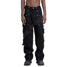 Men Gothic Cyber Black Raver