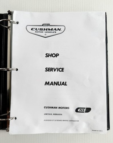 Vintage reprint cushman - of,