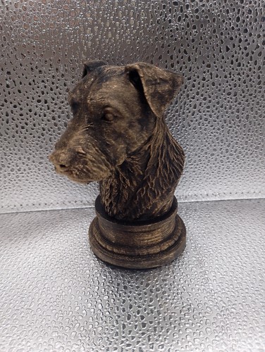 Patterdale terrier bust - patterdale,