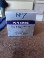 No7 Pure Retinol Night Repair Cream 50ml Fragrance-Free~ New Boxed