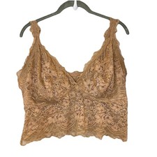 Aerie Brown Floral Lace Trim