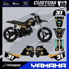 YAMAHA PW50 GRAPHICS KIT PEEWEE MX MOTOCROSS GRAPHICS MINI BIKE ROCKSTAR 22